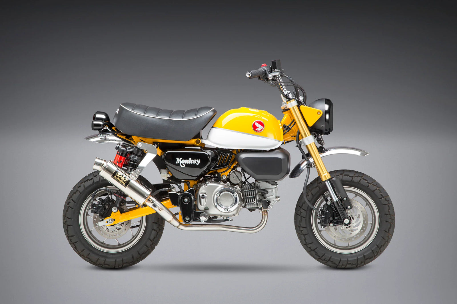 Yoshimura U.S. SPEC MONKEY 19-26 Race GP-MAGNUM Stainless Full Exhaust, W/ Stainless Muffler