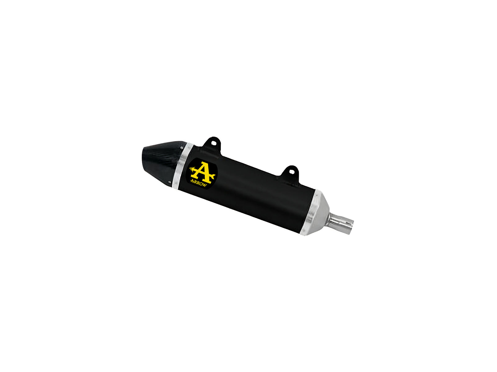 Arrow 52013AKN Thunder Aluminium Dark Slip On With Carbon End Cap