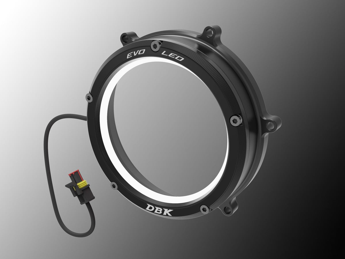 Ducabike DBK Cc1199l02 Evo LED Clear Clutch Cover - BLACK-BLACK