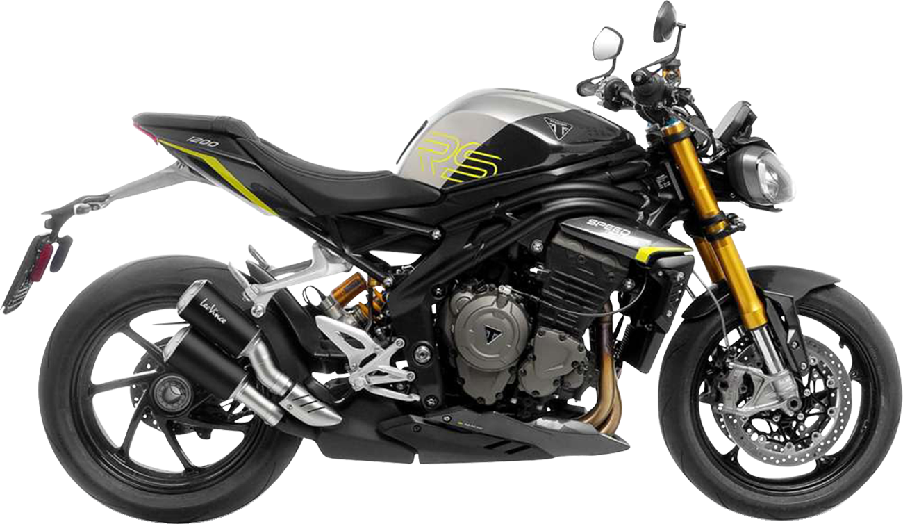 LeoVince LV-10 Black Edition Slip-On Muffler - Triumph Speed Triple 1200 RR/RS/RX