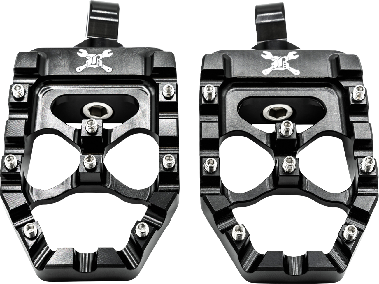 Burly Brand MX Evolution Driver Pegs - Black - Sportster/Dyna