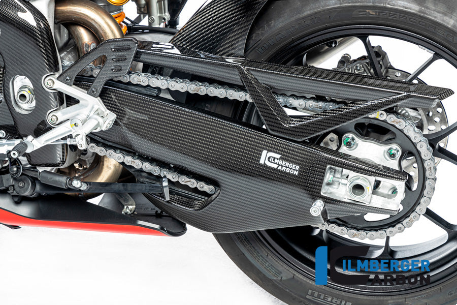 Ilmberger Carbon Swing Arm Cover Left Side Aprilia Tuono / RSV4 From 2021 - Gloss