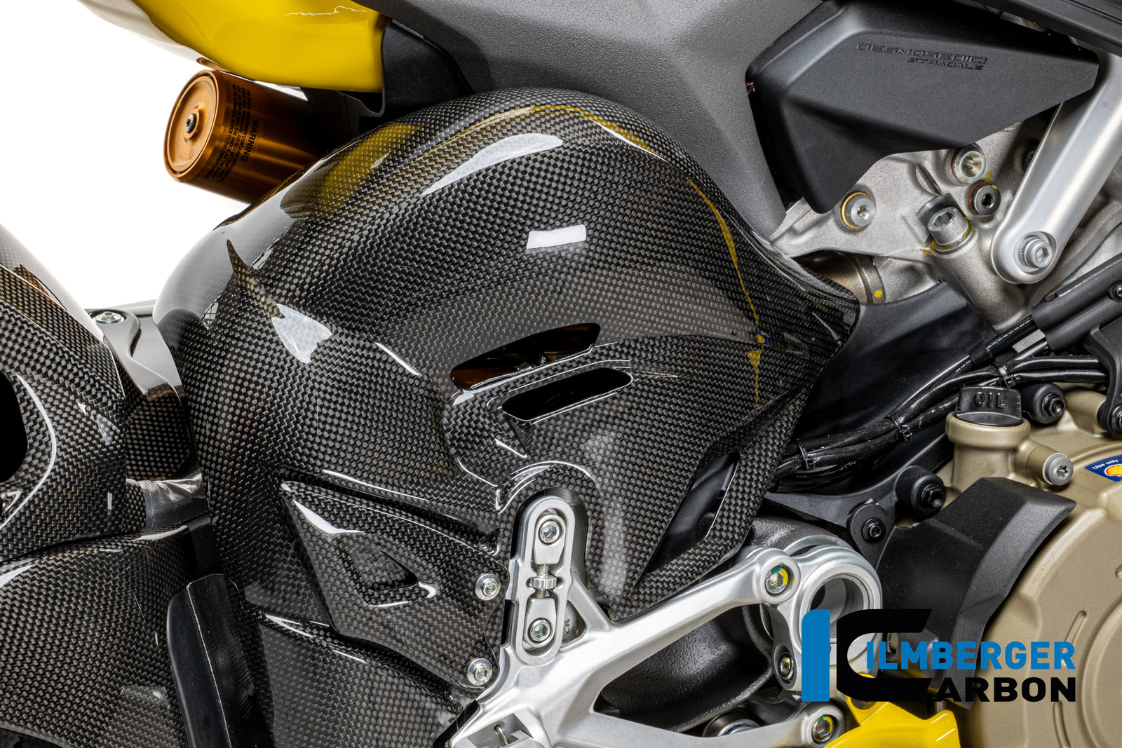 Ilmberger Carbon Exhaust Heat Shield Ducati Panigale V4 2025-2026 - Gloss / Plain