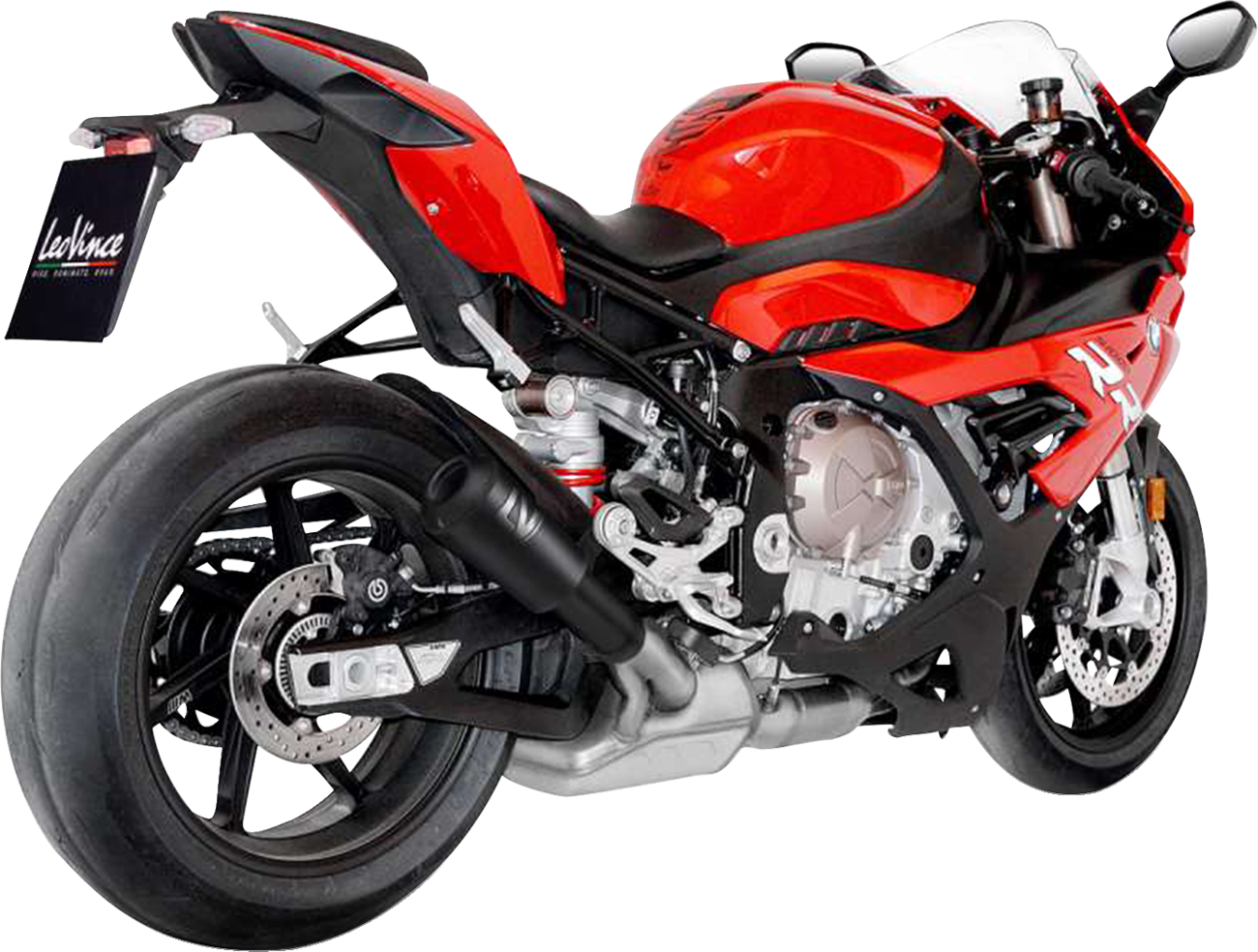 LeoVince LV-10 Slip-On Muffler - Black Stainless Steel - S1000R