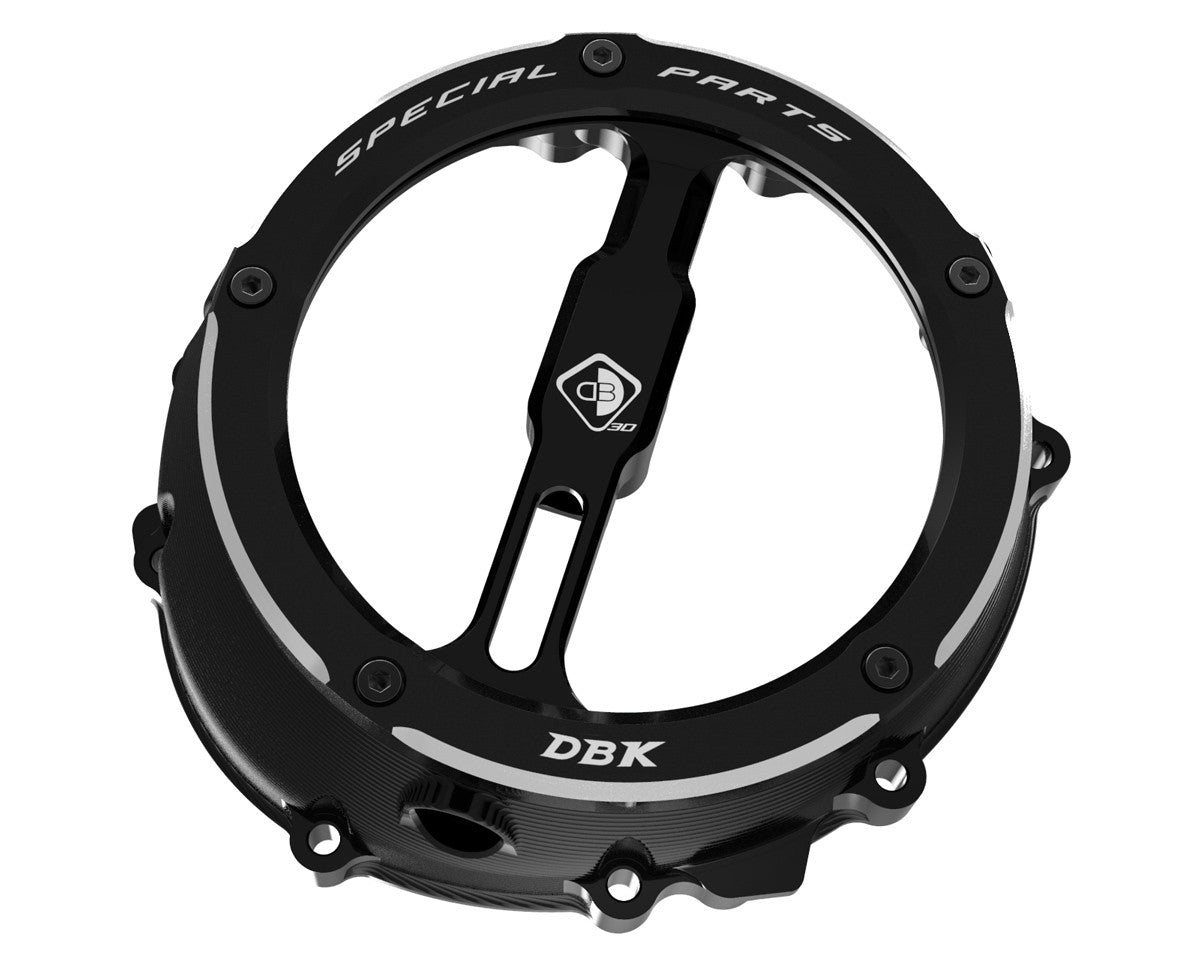Ducabike DBK Ccdv12 BMW Clear Clutch Cover Oil Bath 3D-EVO - BLACK-BLACK