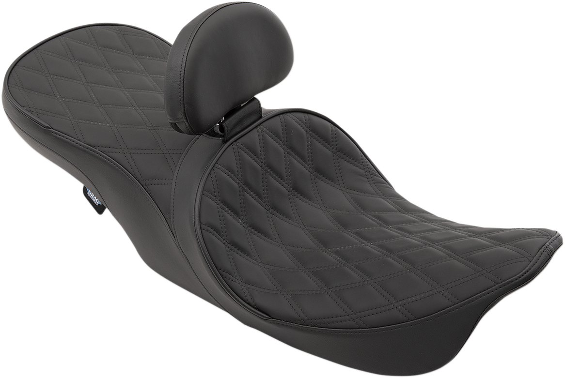 Drag Specialties Seats Low Forward Touring Seat - Double Diamond - FLHR/FLHX '97-'07
