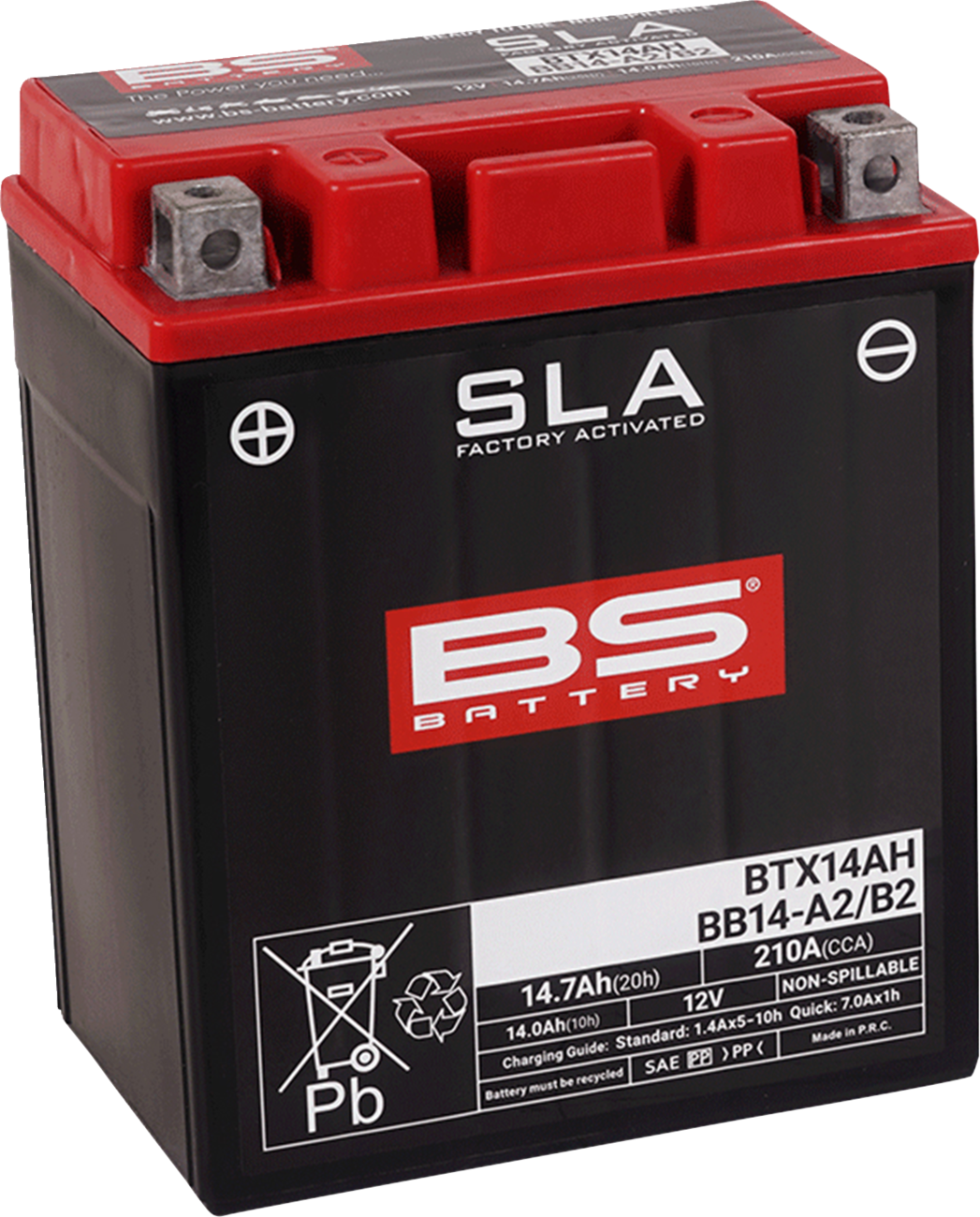 BS Battery Battery - BTX14AH (YTX)