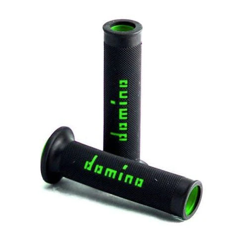 Domino MotoGP Dual Compound Grips - Black/Green