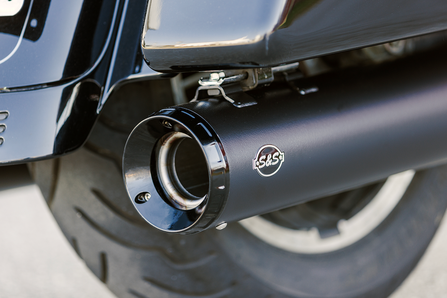 S&S Cycle 4-1/2" GNX Slip-On Mufflers