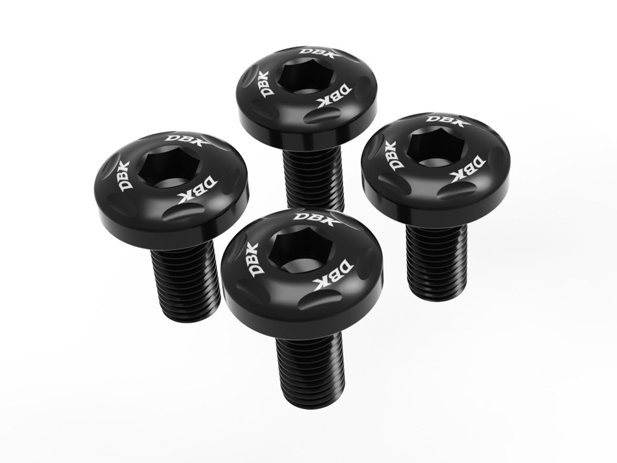 Ducabike DBK KVT91 KTM 990 Duke Side Left Fuel Tank Cap Screws Kit - Black