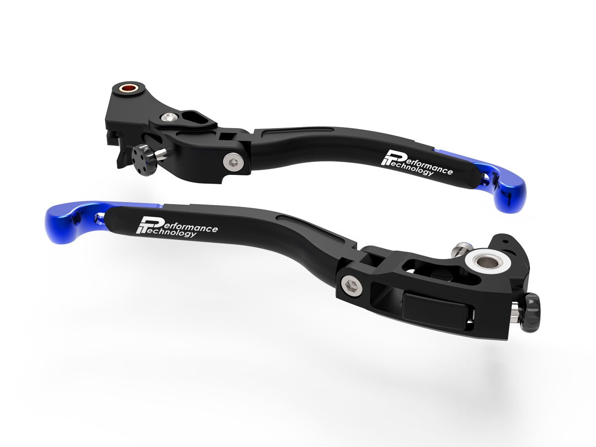 Ducabike DBK L18 Evo BMW Brake + Clutch Adjustable Levers - BLACK-BLUE