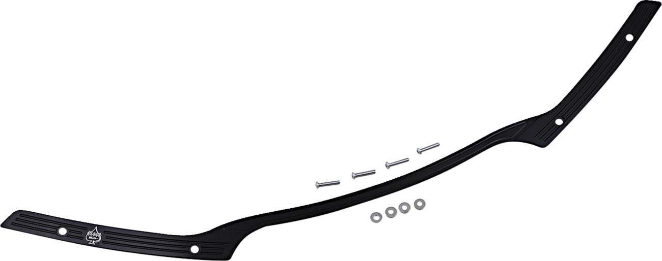 Klock Werks Flare® Windshield Trim - Logo - Black W/ Contrast Logo - '15-'25 FLTR