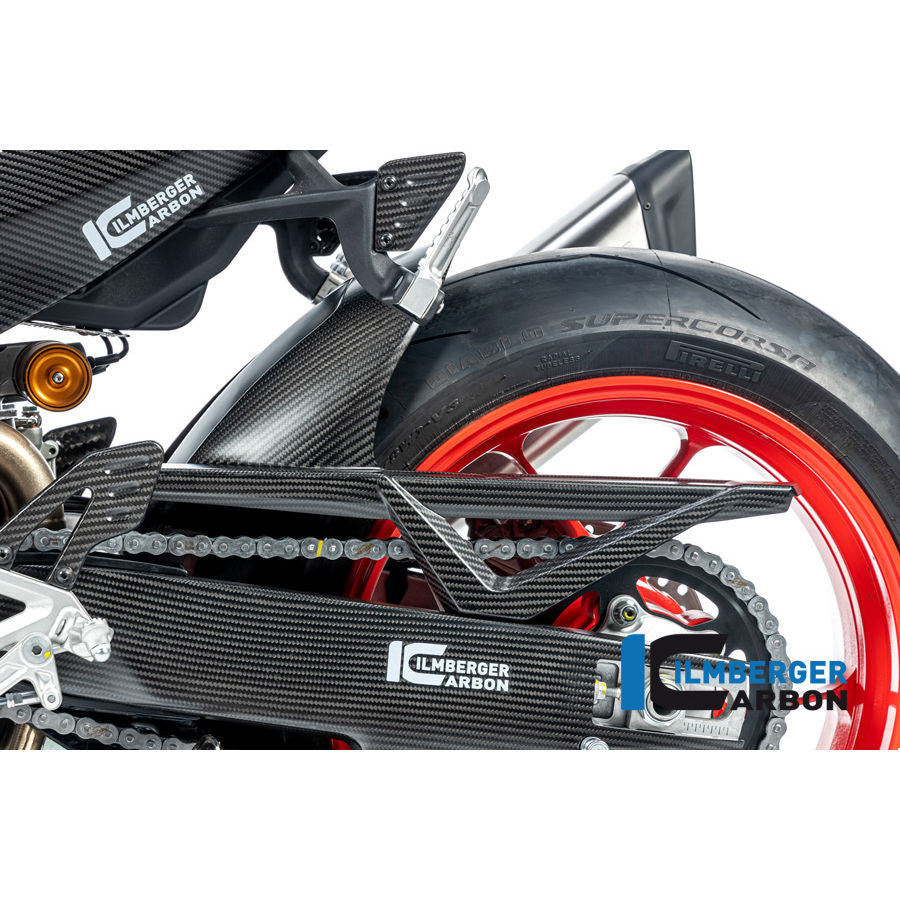 Ilmberger Carbon Rear Hugger With Chain Guard For RSV4 1100 Tuono V4