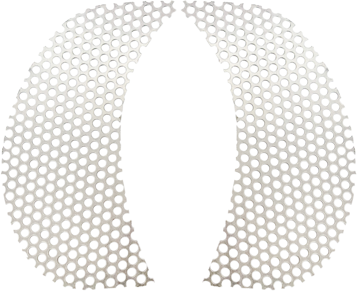 Klock Werks Fairing Vent Screen - Round - Chrome - FLTR