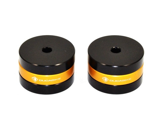 Ducabike DBK CM04 Handlebar Caps MTS - BLACK-GOLD