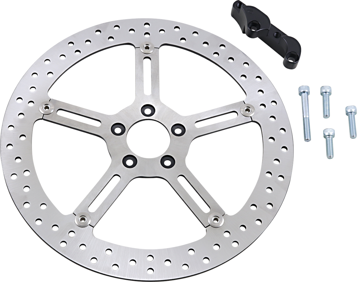 Arlen NESS Big Brake Rotor - 15" - Front Left - Harley-Davidson