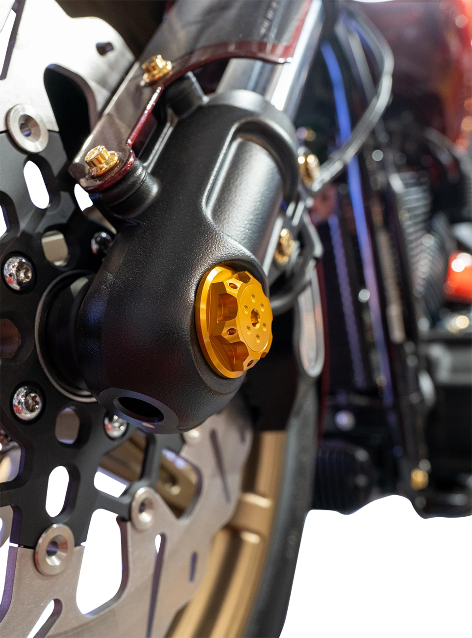 Paul Yaffe Bagger Nation Standard Turret Front Axle Cover Kit For Y-Axle Rod