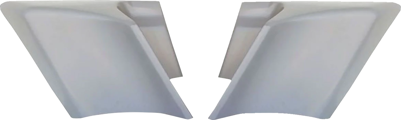 Paul Yaffe Bagger Nation Swoop Side Covers - Smooth - Stock Saddlebags - HD