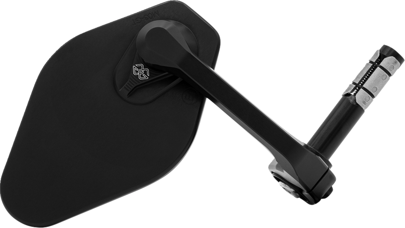 Gilles Tooling Mirror - STRATOS - Side View - Diamond - Black - Right/Left - Each