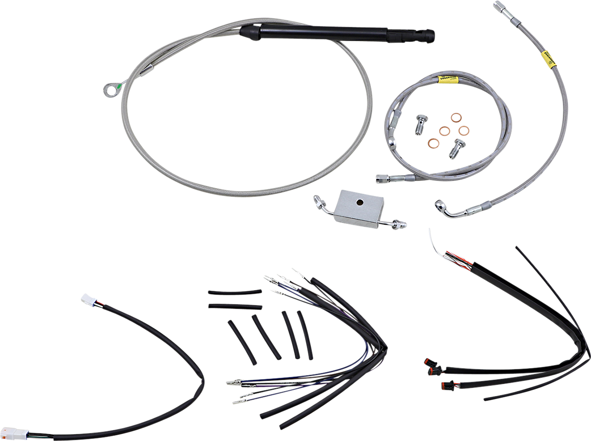 Burly Brand Handlebar Cable And Brake Line Kit For Burly Ape Handlebars