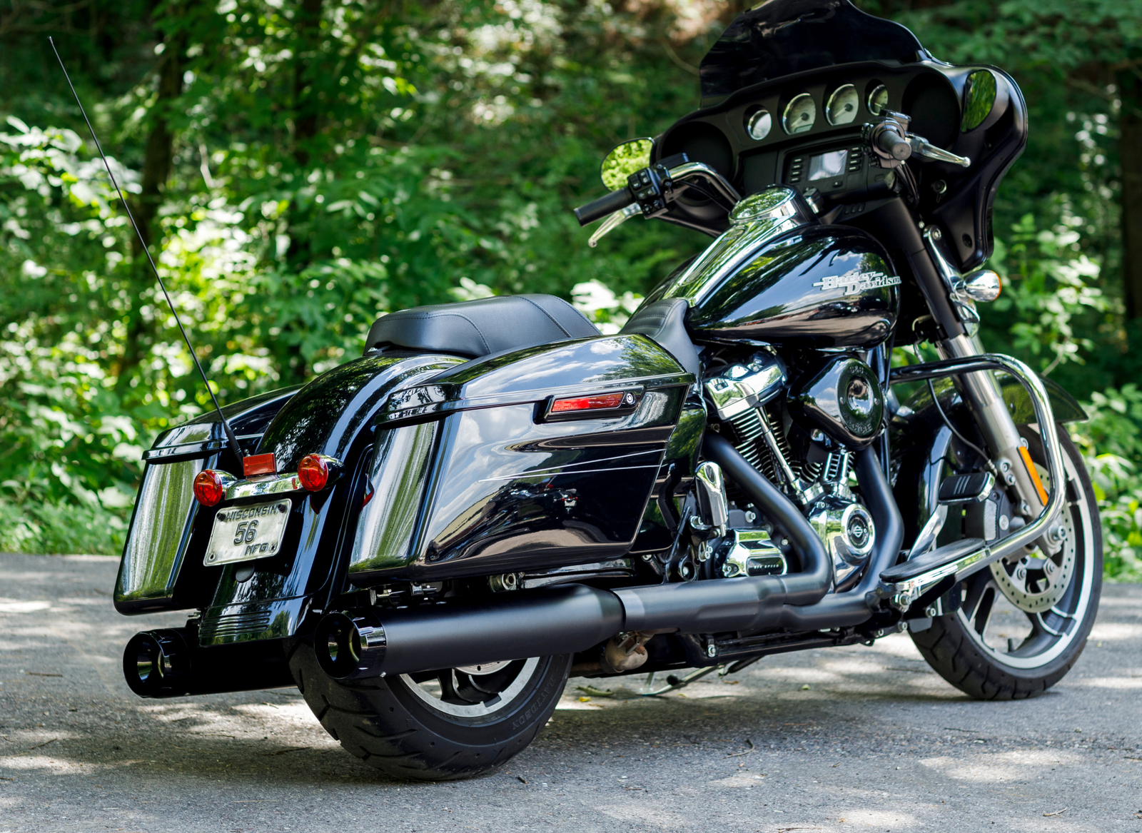 S&S Cycle 4-1/2" MK45 Performance Mufflers - Black Thruster