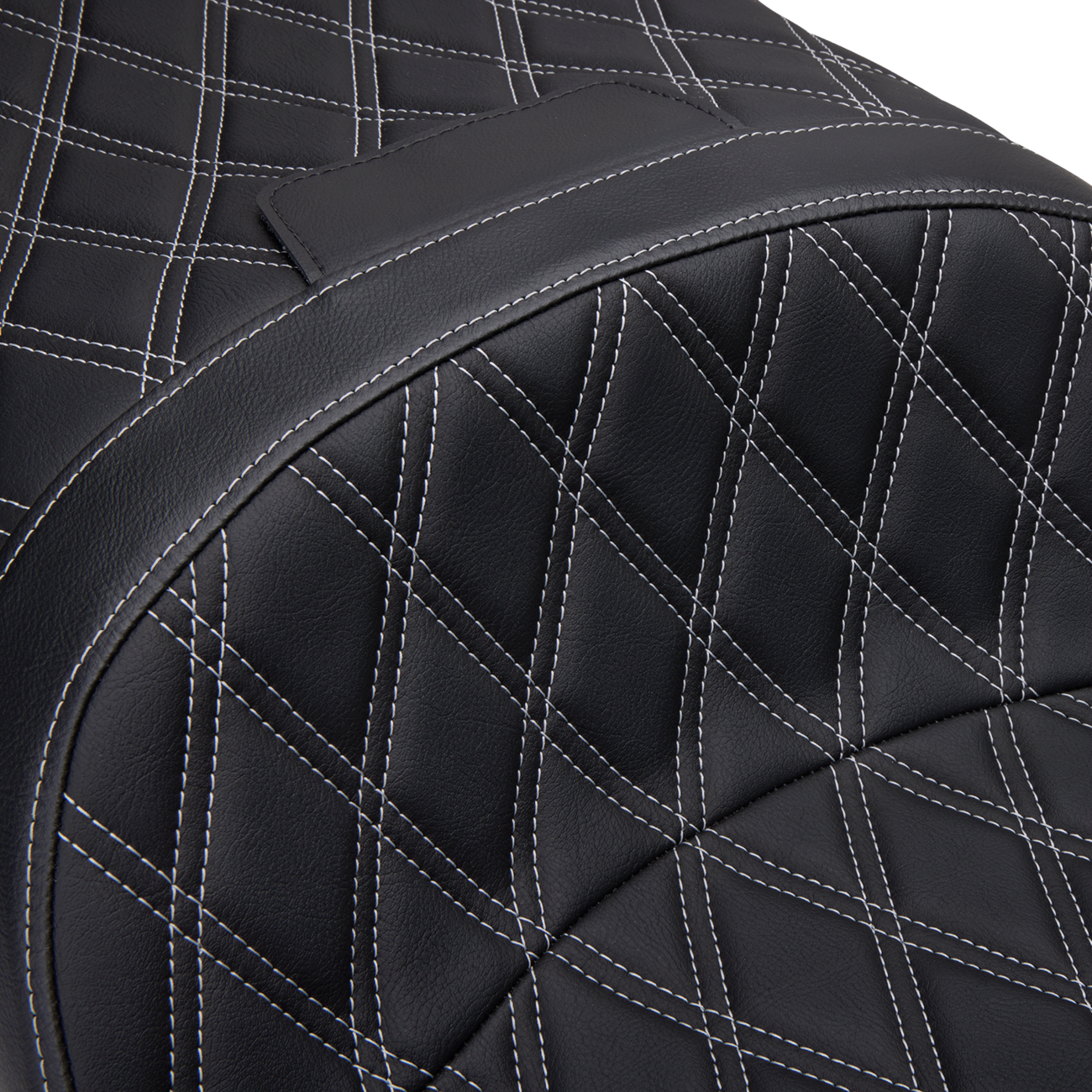 Drag Specialties Seats Freedom Seat - Vinyl - Double Diamond Silver Stitch - FLH '97-'07