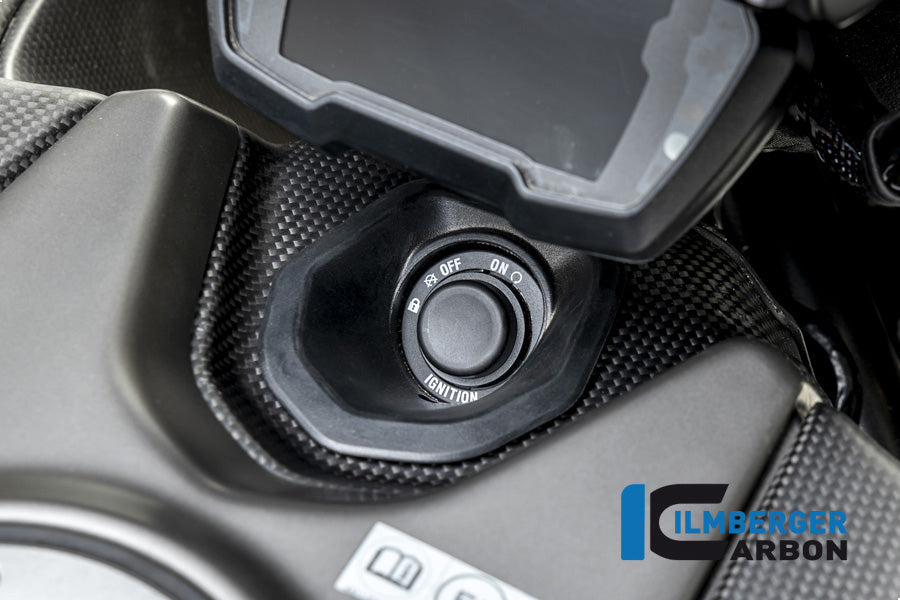 Ilmberger Carbon Ignition Switch Cover Ducati Diavel 1260 - Matte