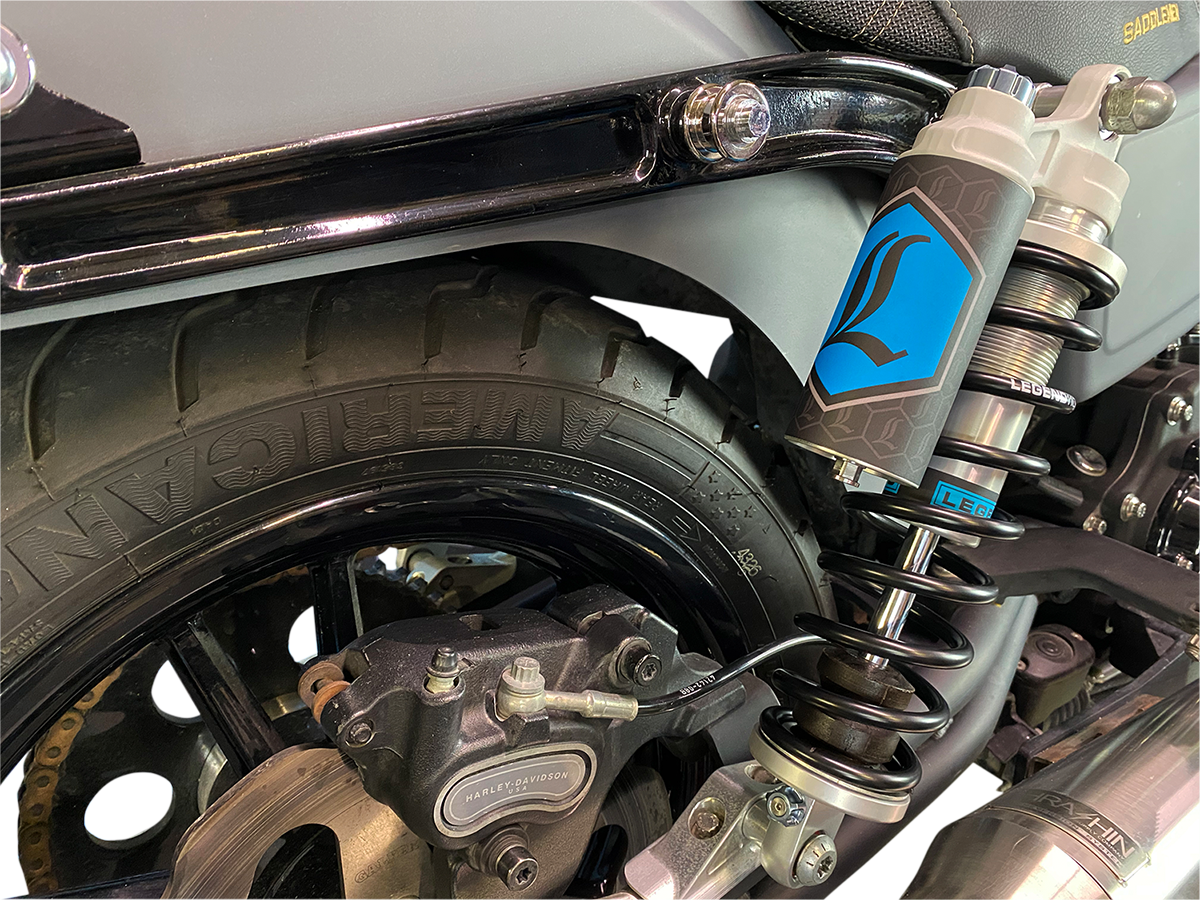 Legend Suspension REVO ARC Piggyback Shocks - 13" - Standard - Clear - '99-'17 Dyna