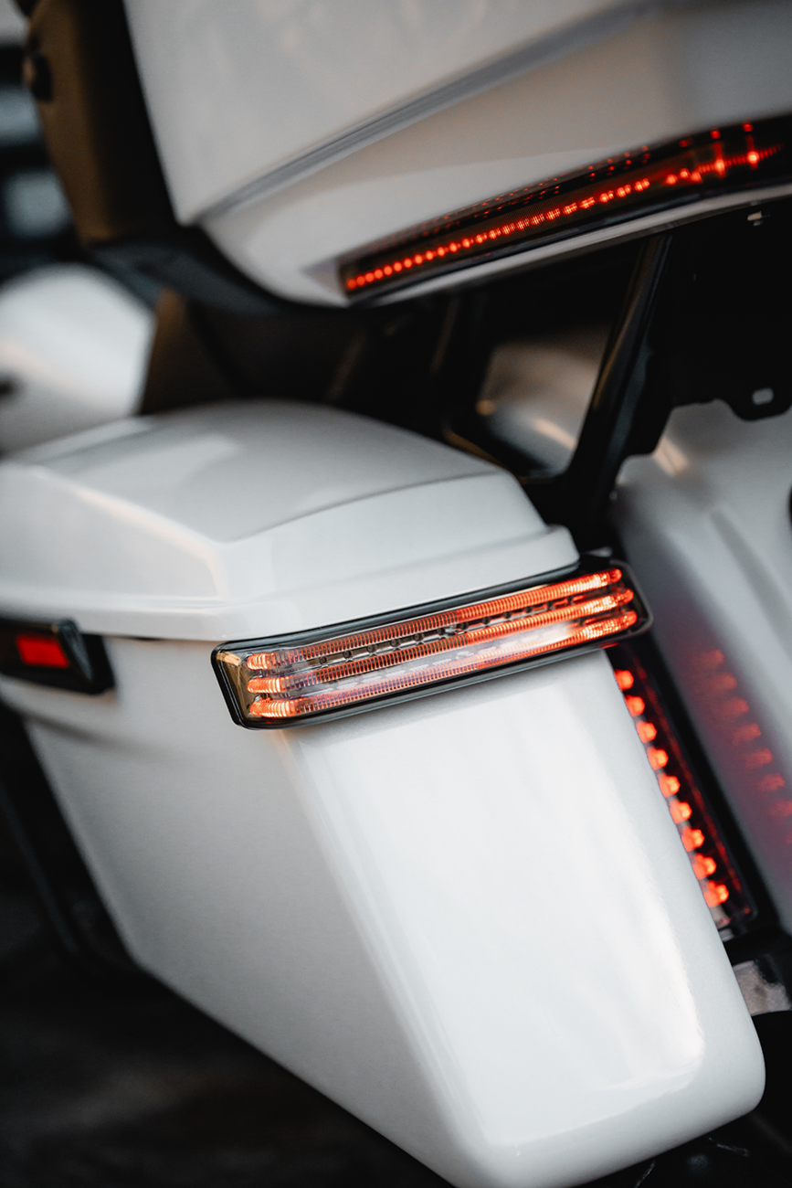 Custom Dynamics Saddlebag Lights - BCM - Black/Red