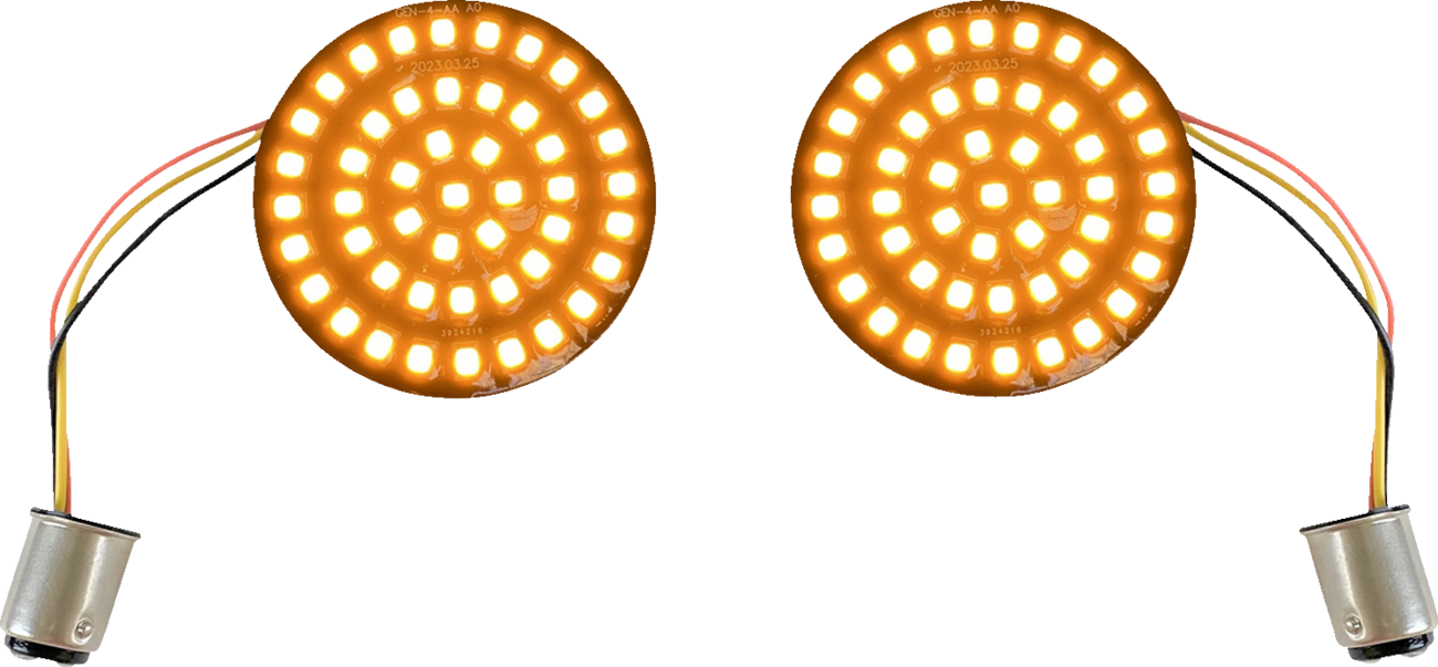 Custom Dynamics Turn Signal Insert - LED - Amber - 1157