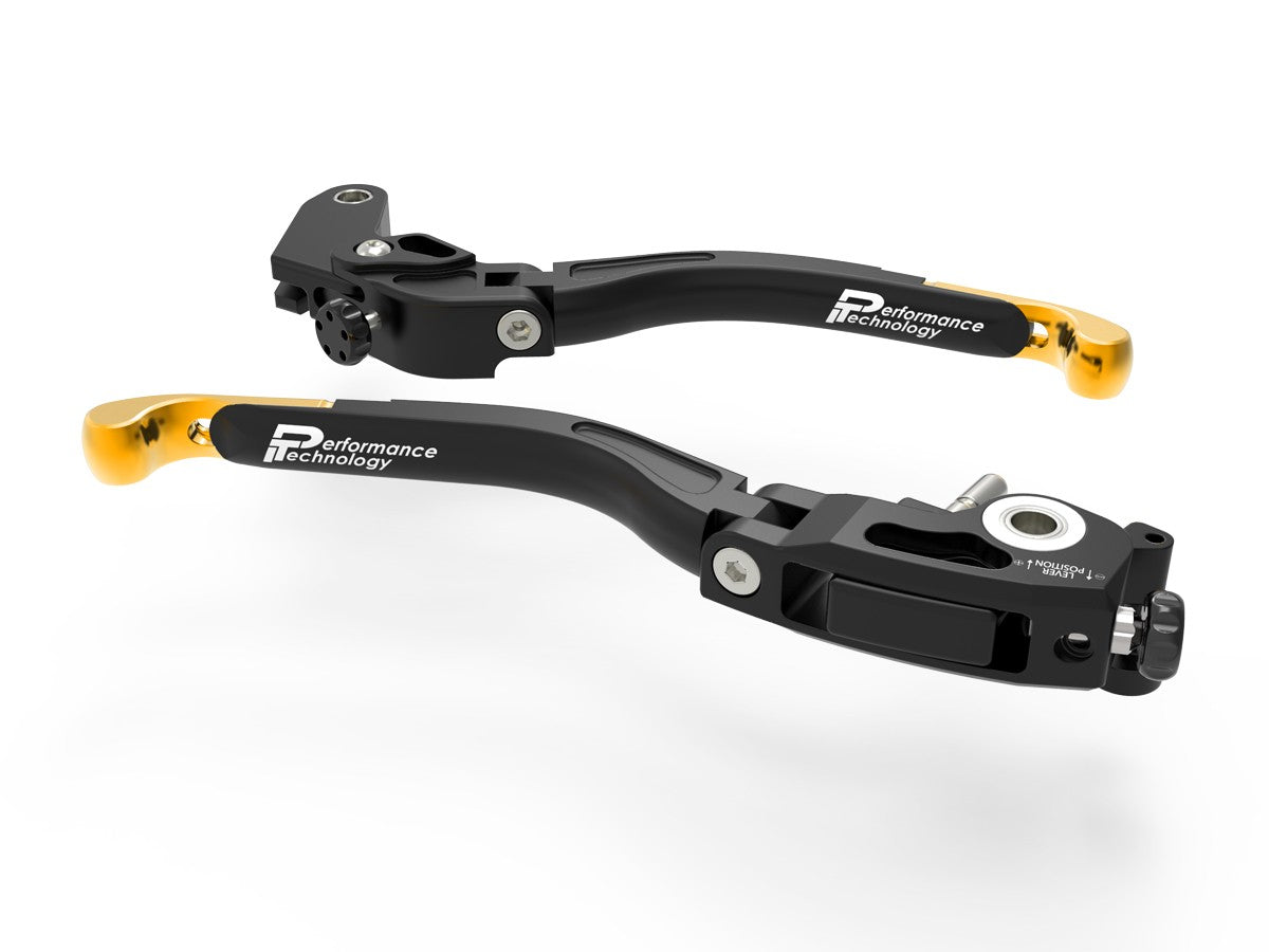 Ducabike DBK L22 Evo Honda Brake + Clutch Levers - BLACK-GOLD
