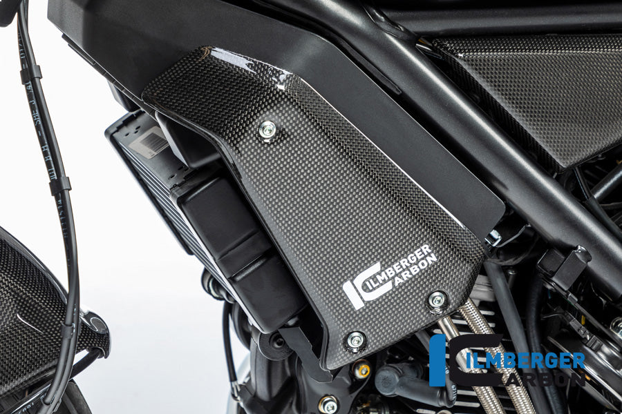 Ilmberger Carbon Radiator Cover Left Surface Ducati Scrambler 1100 From 2017 - Gloss