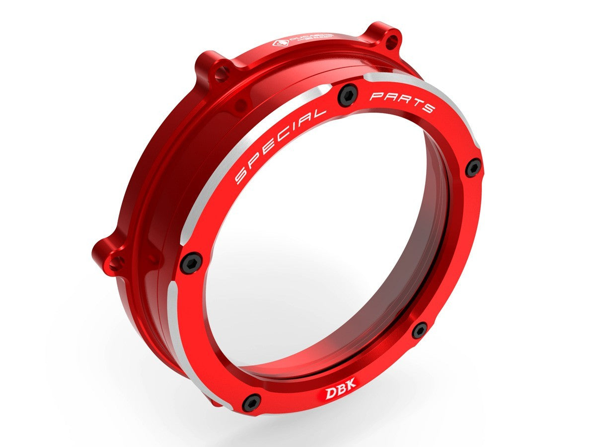 Ducabike DBK CCV401 Clear Clutch Cover Panigale V4 - RED-RED