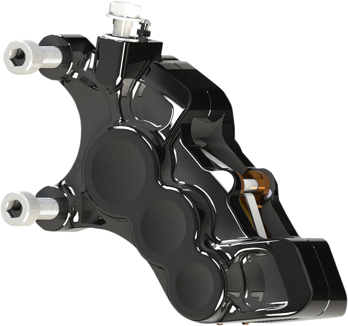 Arlen NESS 6-Piston Caliper - Front Left - Black - 11.8"