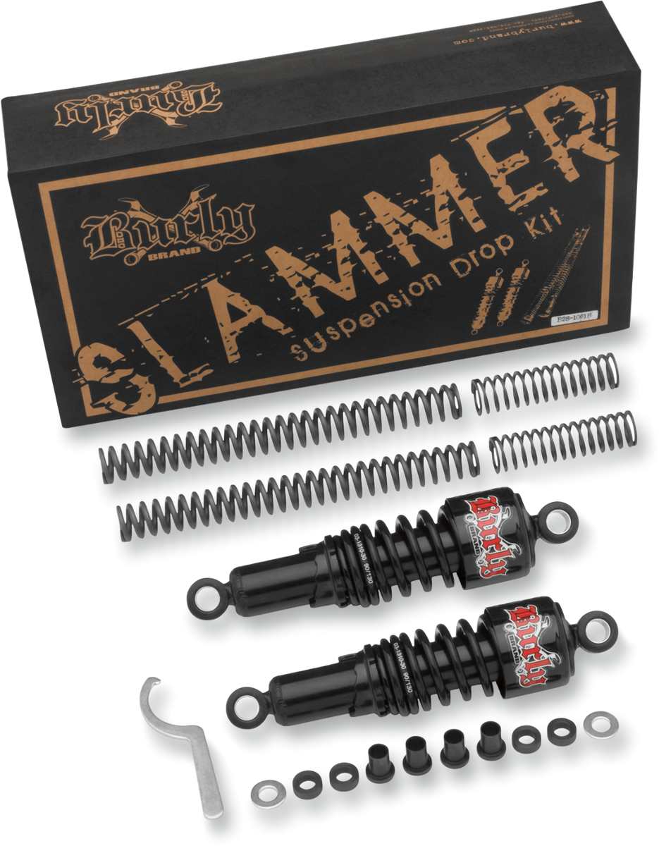 Burly Brand Suspension Kit - Slammer - Black - '04 - '15 XL