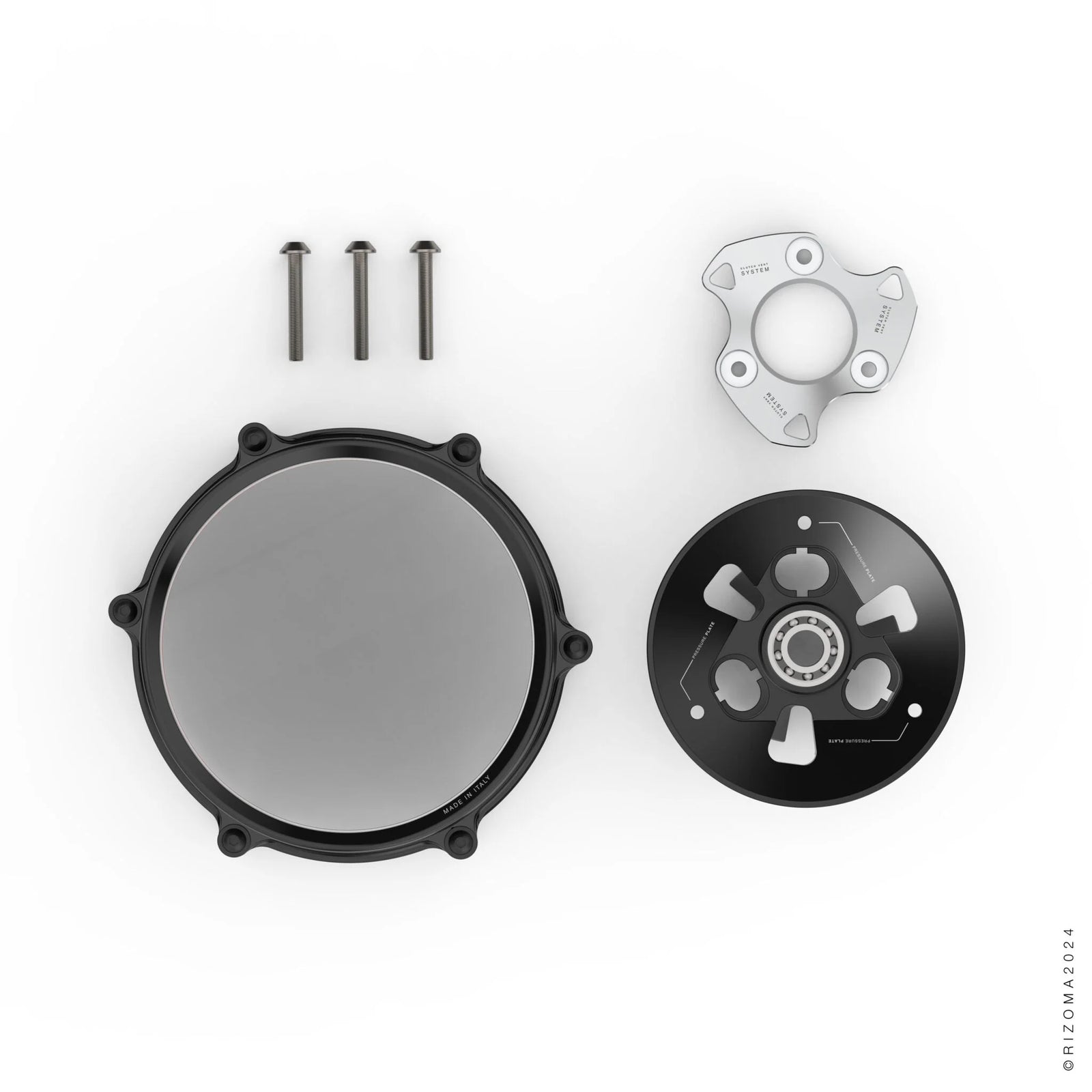 Rizoma Clear Clutch Cover Kit For Ducati Stretfighter V4 V4S