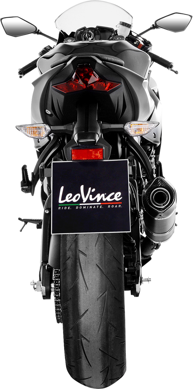 LeoVince Factory S Slip-On Muffler - Carbon Fiber - Tuono