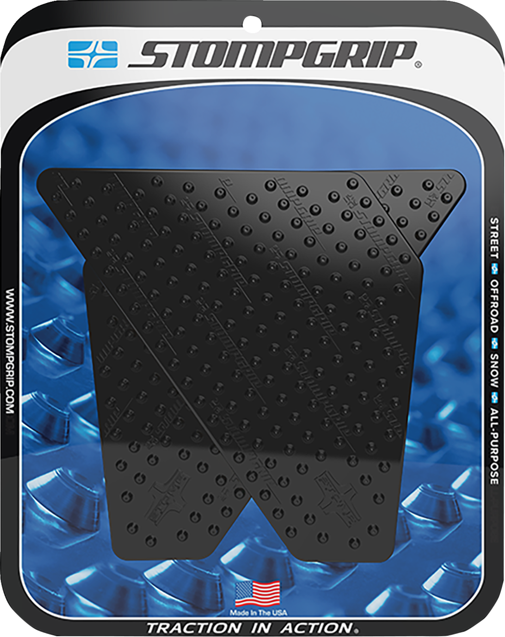 StompGrip Tank Grips - Volcano - Black - Triumph - Tiger '22-'25
