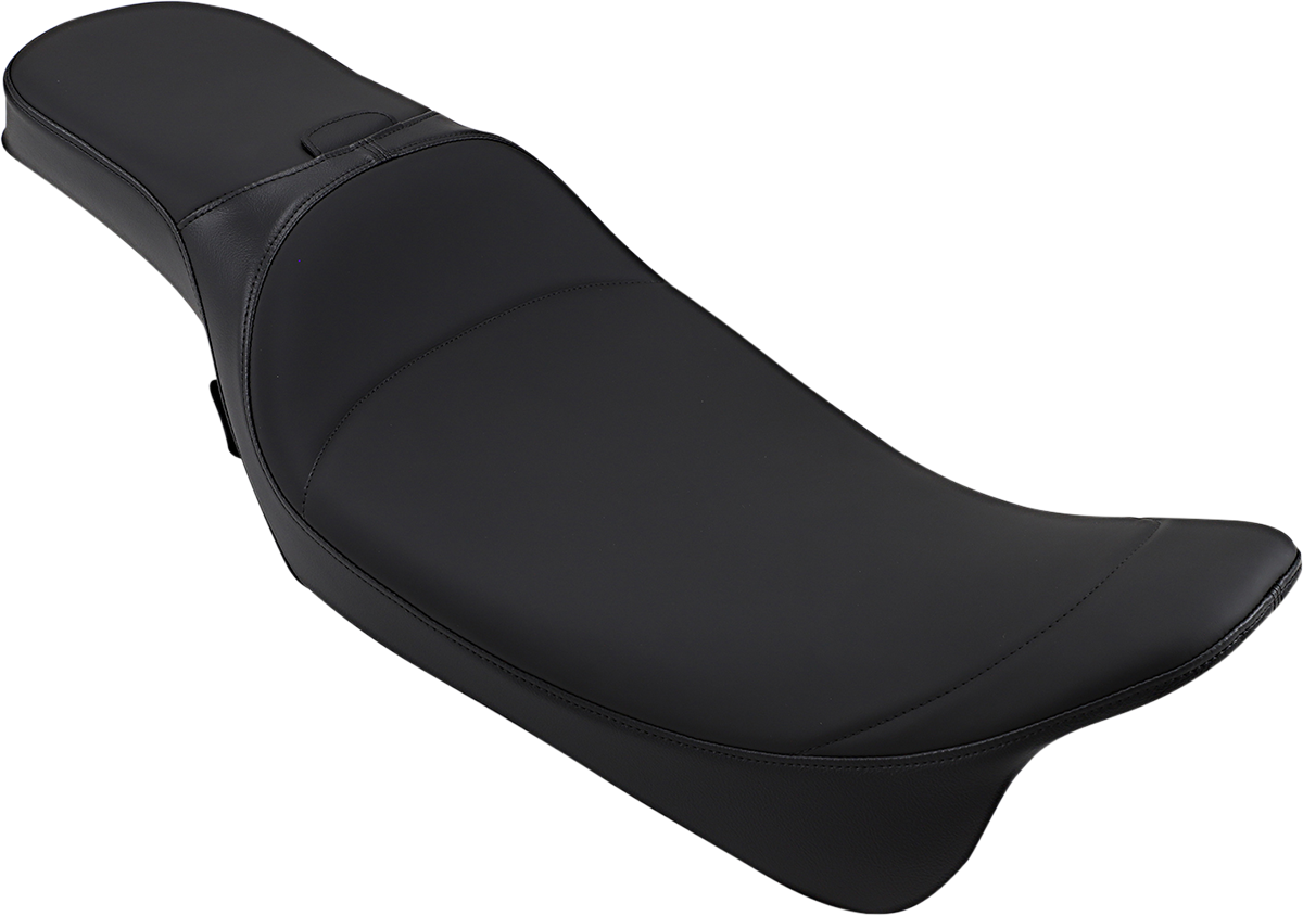 Drag Specialties Seats Extended Reach Predator Seat - Mild Stitched - Backrest Recepticle - FL '08-'24
