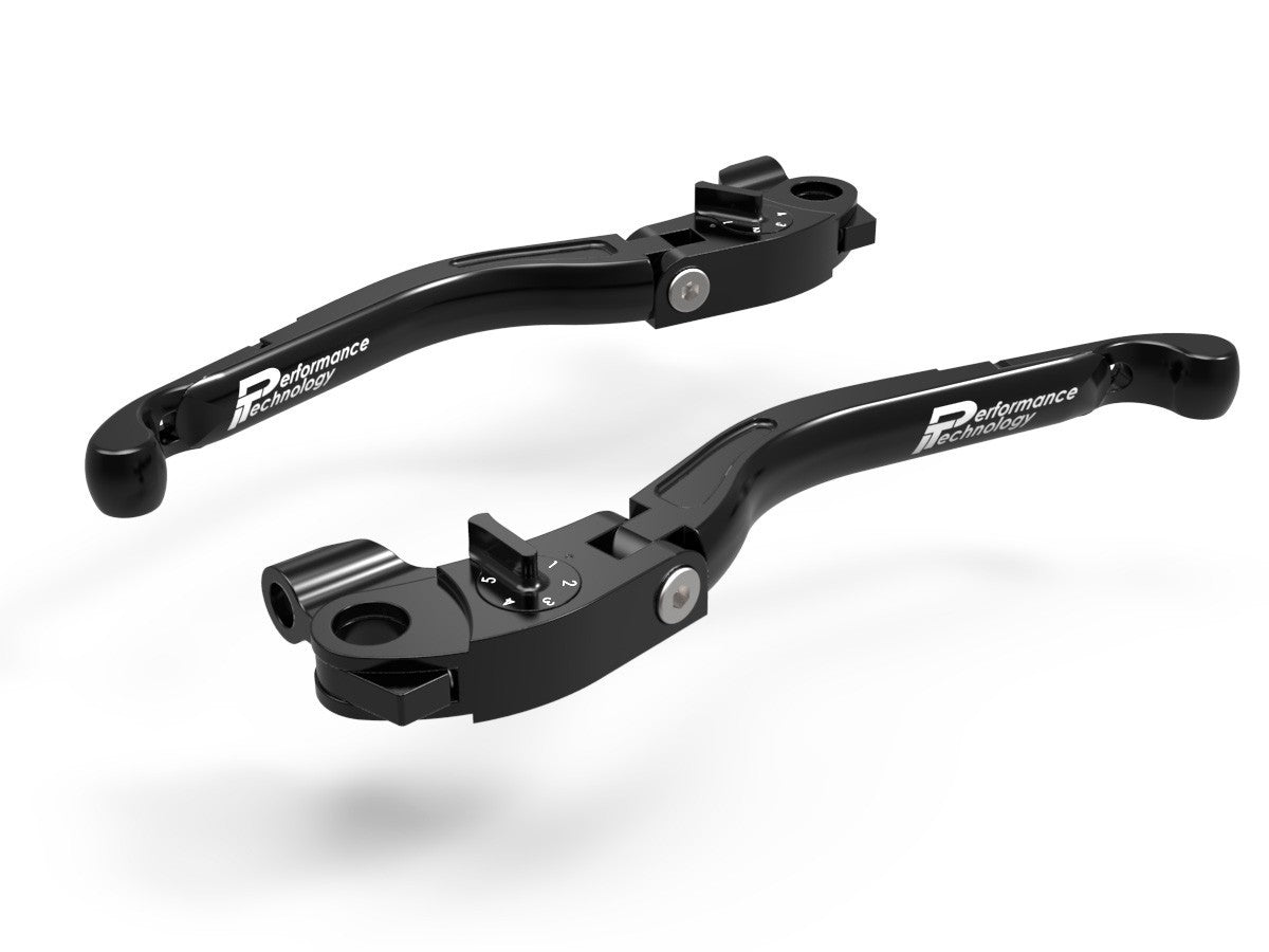 Ducabike DBK LEA03 Brake / Clutch Adjustable Levers Eco GP 2 - BLACK-BLACK