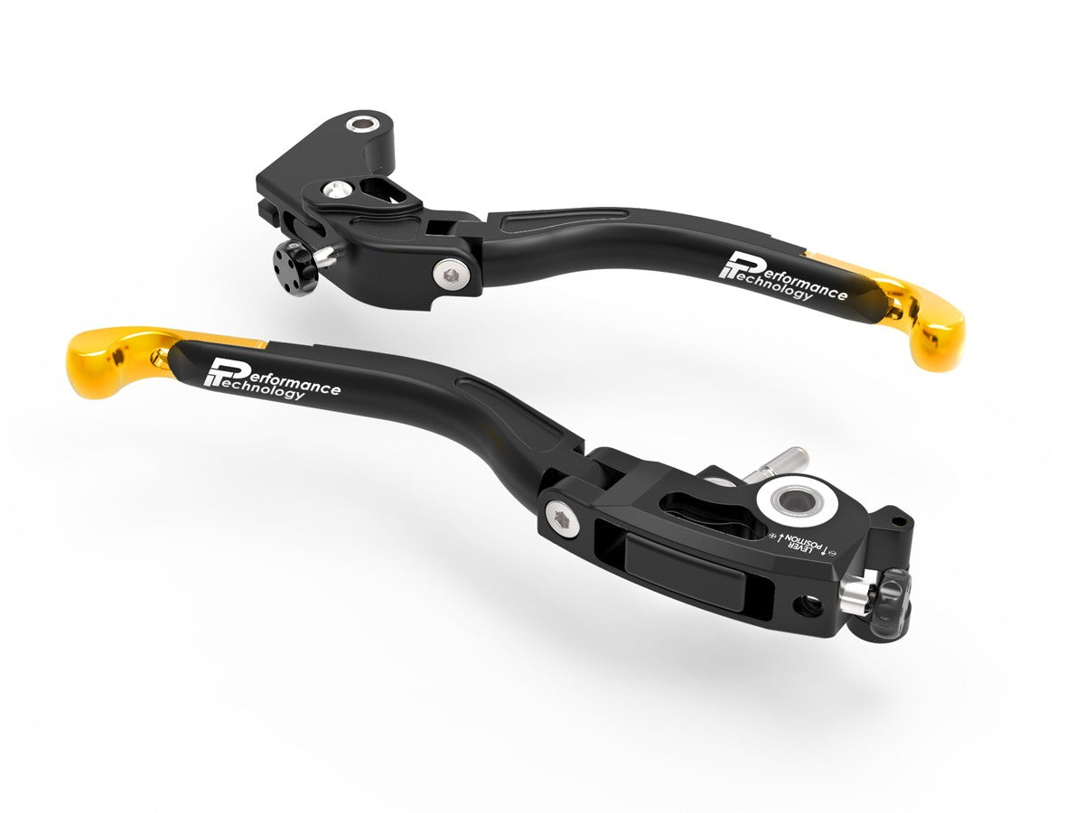 Ducabike DBK L14 Evo Brake + Clutch Levers - BLACK-GOLD