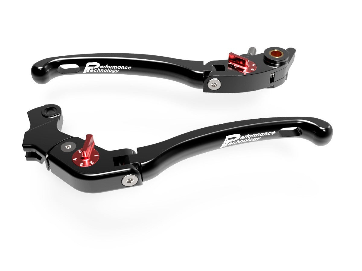 Ducabike DBK LE09 Brake / Clutch Adjustable Levers Eco GP 1 - BLACK-RED