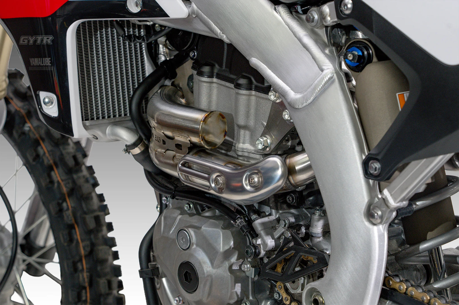 Yoshimura YZ450F 2026 RS-12 Stainless Titanium Full Exhaust, W/ Aluminum Muffler