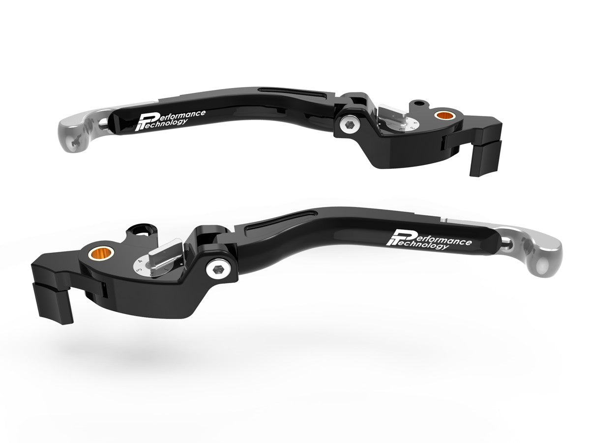 Ducabike DBK LEA18 Mv Agusta Brake / Clutch Adjustable Levers Eco GP 2 - BLACK-SILVER