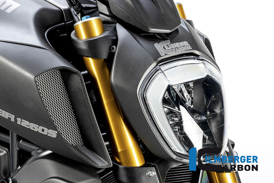 Ilmberger Carbon Headlight Cover Ducati Diavel 1260 - Matte