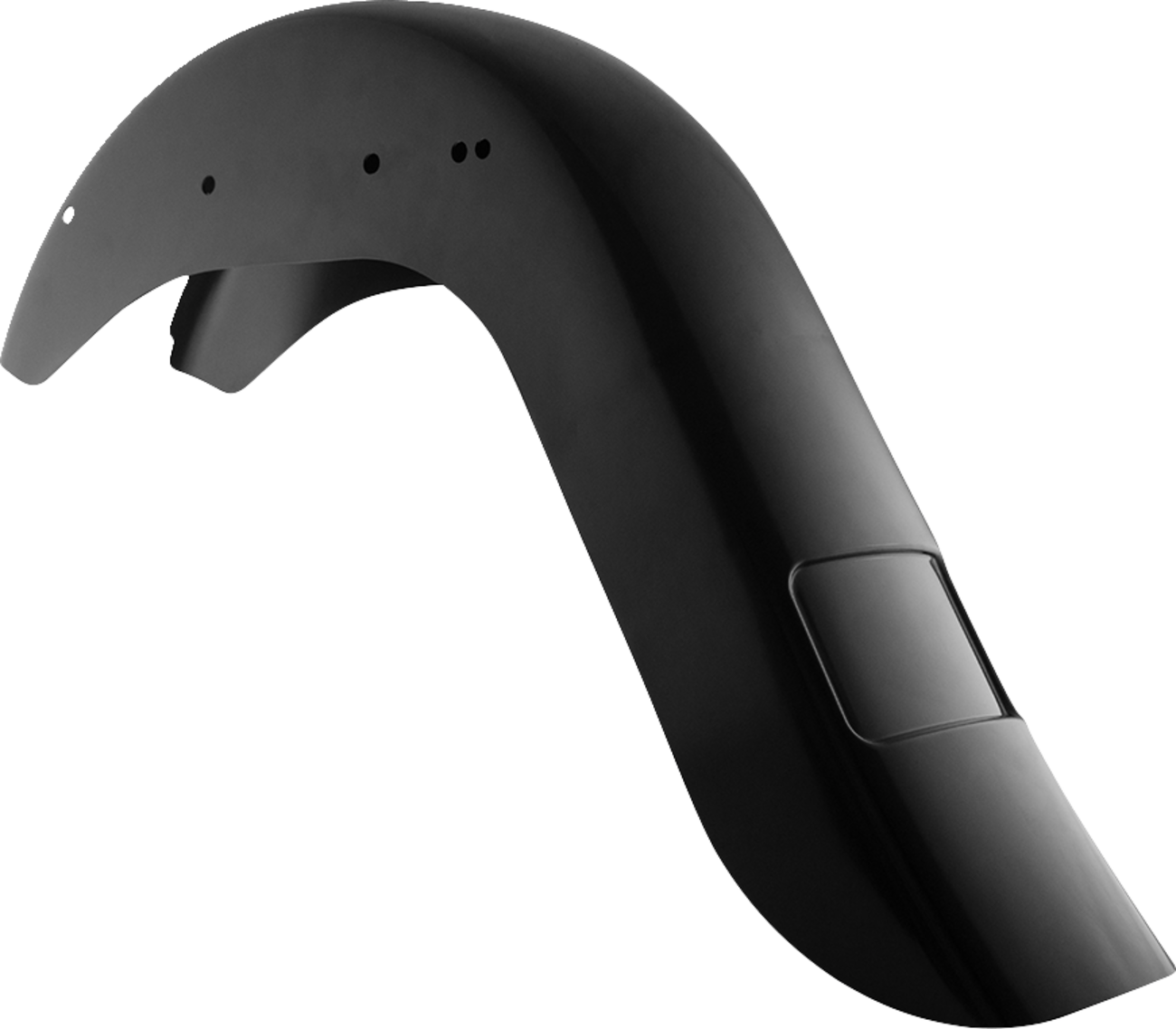 Klock Werks Benchmark Rear Fender - Vicla - Frenched - 9" Extended Rear - Black