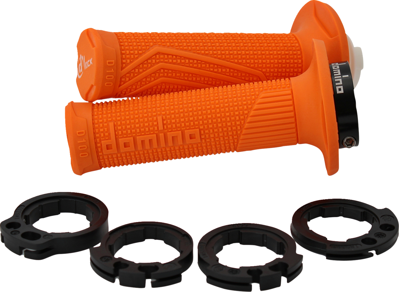 Domino D100 D-Lock Grips - Orange
