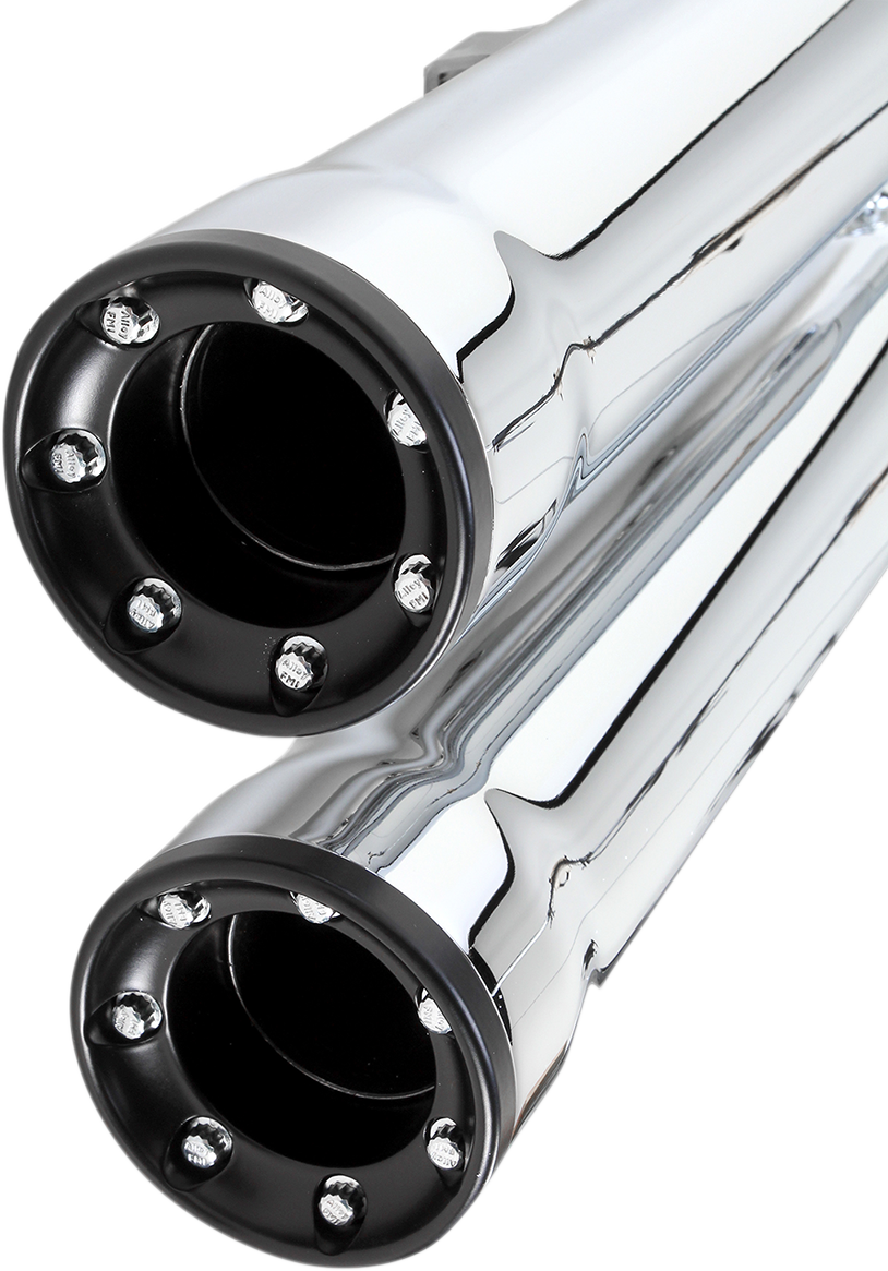 Cobra Slip-On Mufflers With Race-Pro Tips - 3" - Chrome - '04-'13 XL