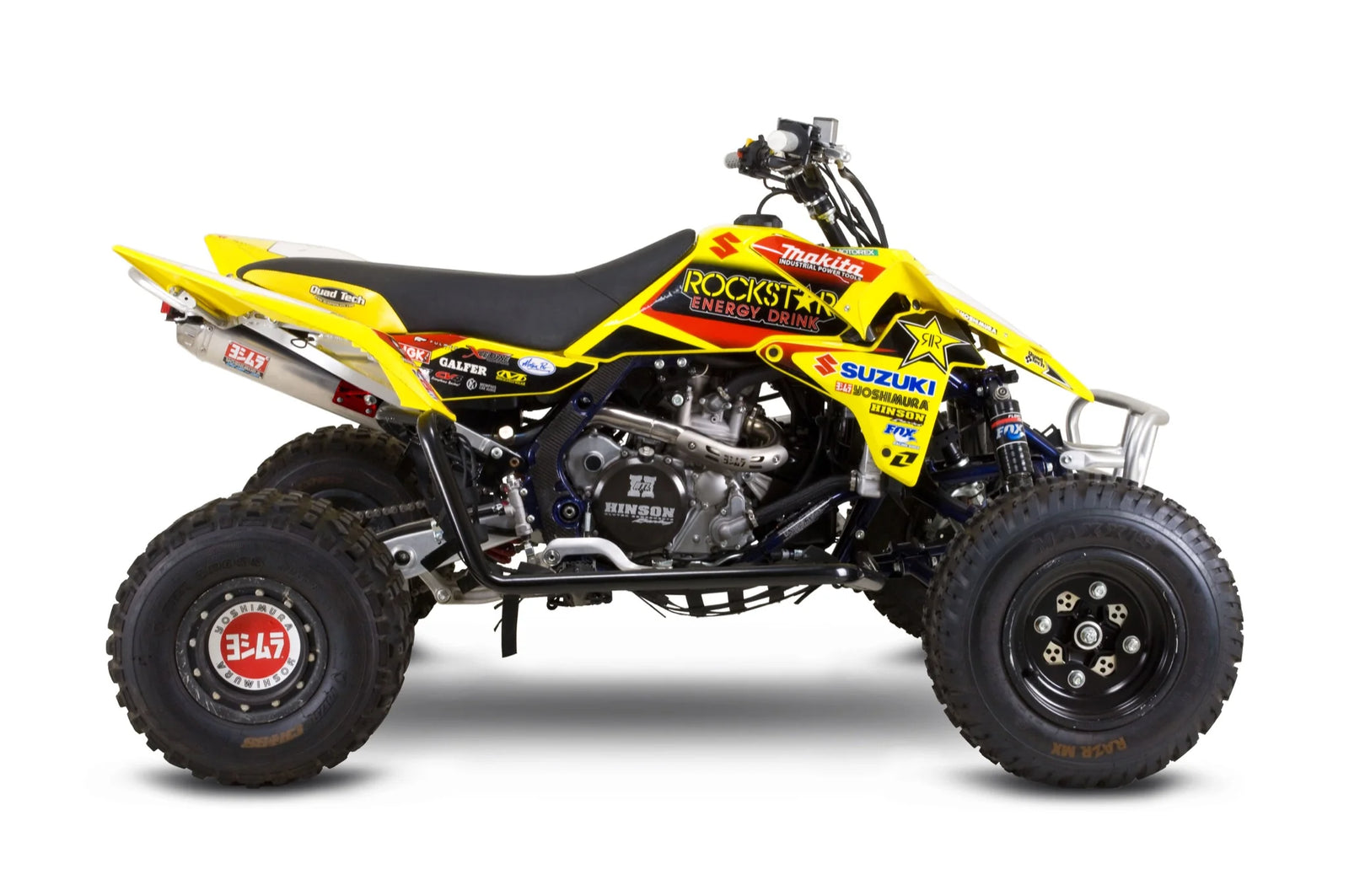 Yoshimura LT-R450 06-10 RS-5 Stainless Full Exhaust, W/ Aluminum Muffler