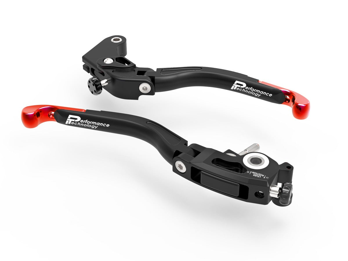 Ducabike DBK L14 Evo Brake + Clutch Levers - BLACK-RED